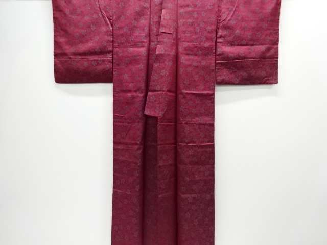  大正ロマン　撫子模様織り出し着物